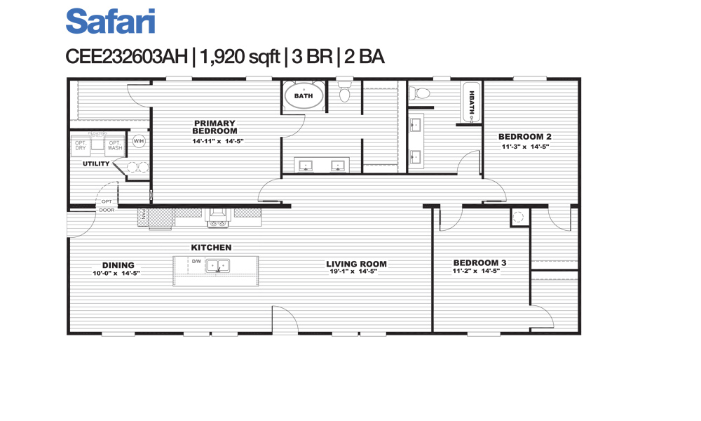 CEE232603AH Home Floorplan