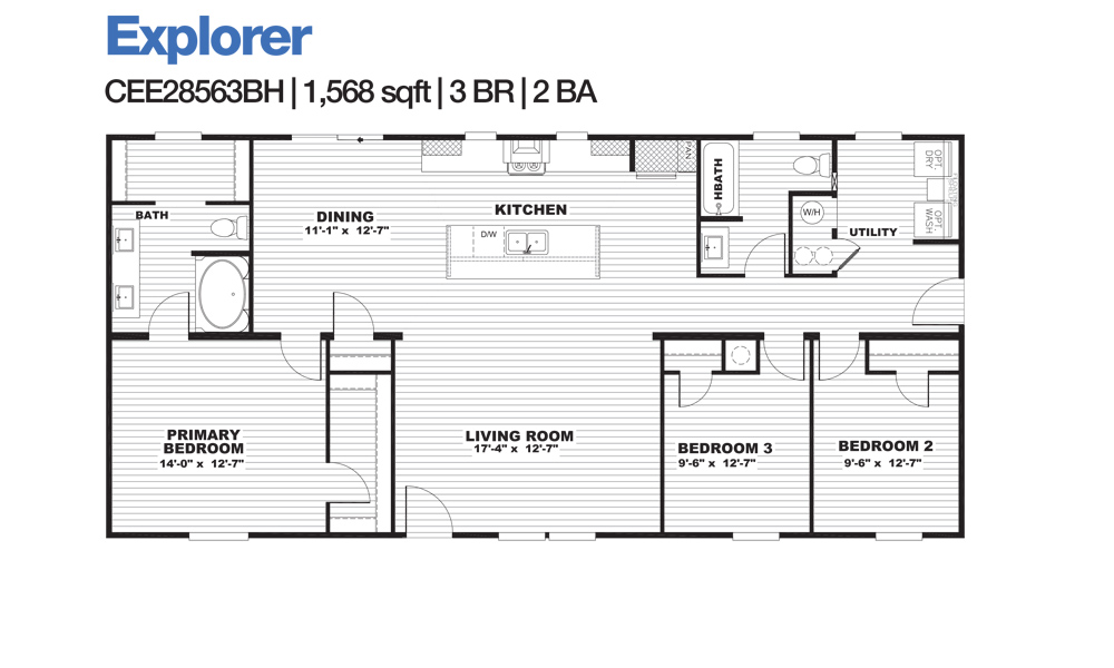 CEE28563BH Home Floorplan