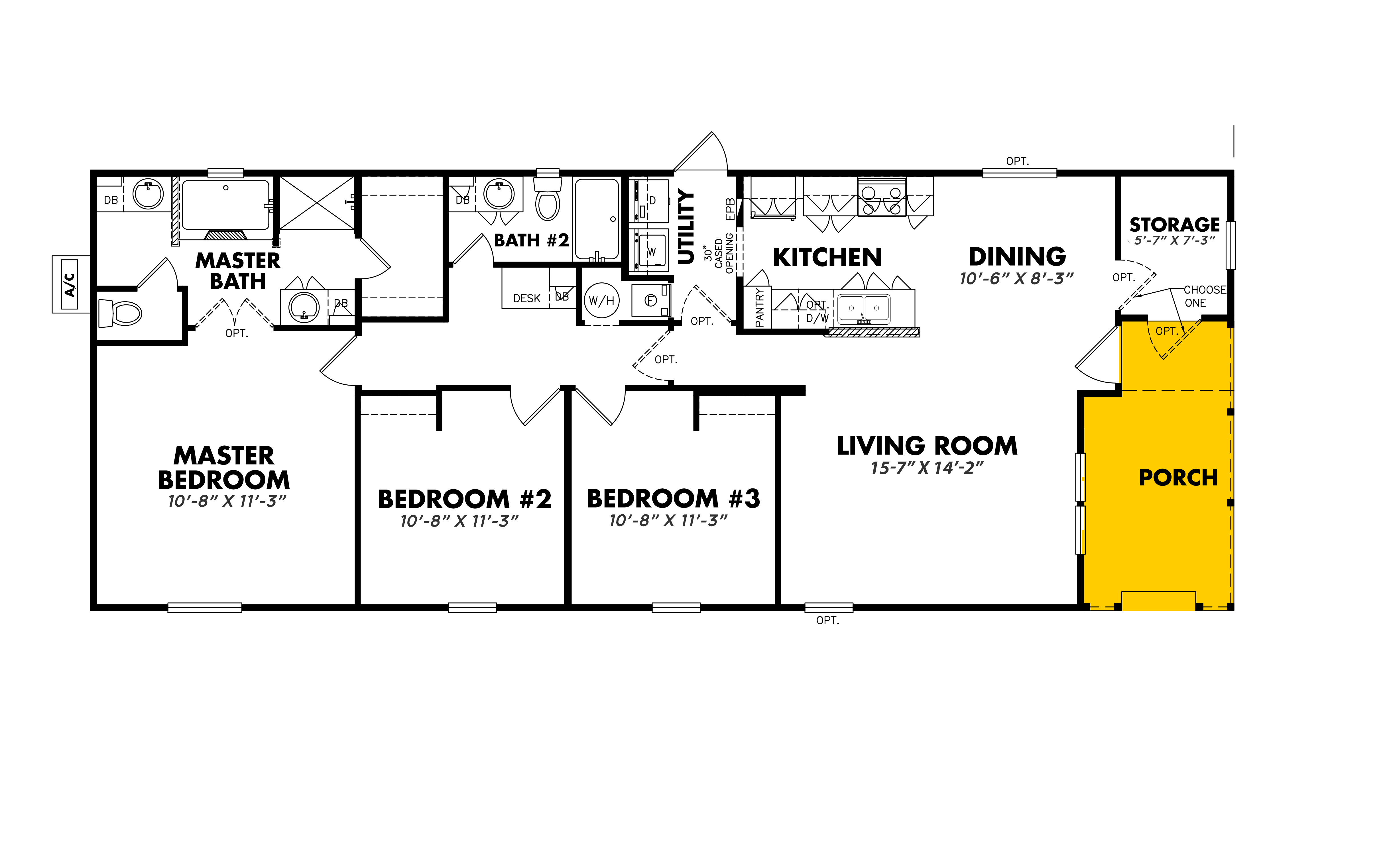 S-2464-32FLP Home Floorplan